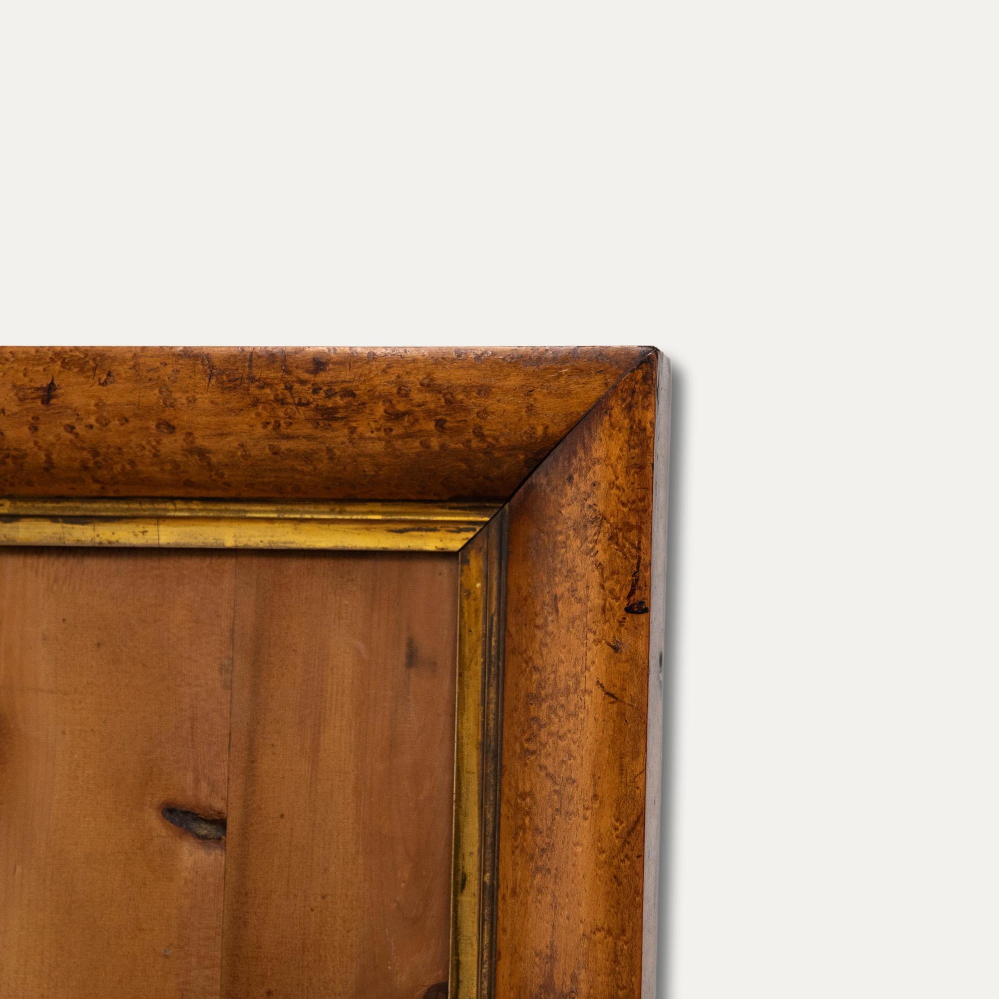 Fine Late 19th Century Burr Maple Frame 1