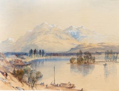 19th Century Watercolour - Italian Lake Scene