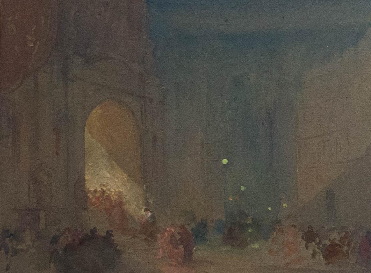 Hugh Bellingham-Smith (1866-1922) - Acquerello, La porta aperta - Art di Unknown