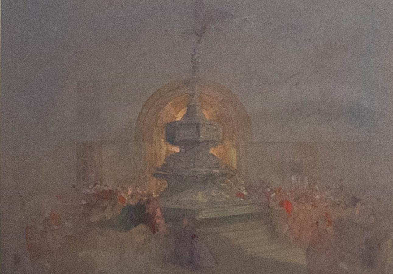 Hugh Bellingham-Smith (1866-1922) - Acquerello della fine del XIX secolo, Il Monumento - Art di Unknown