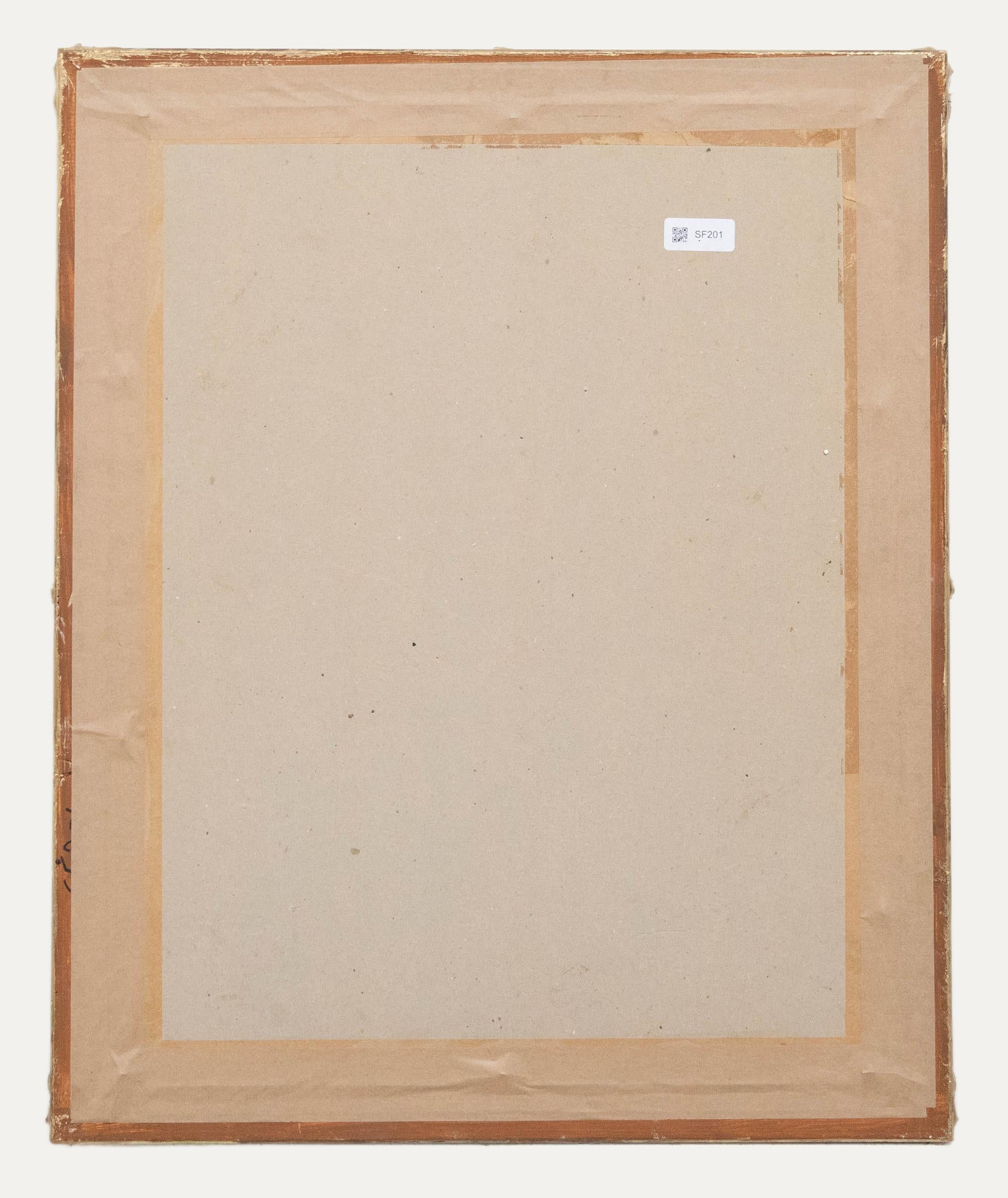 W. Allen - Acuarela de finales del siglo XIX, Amiens - Landscape Art Beige de Unknown