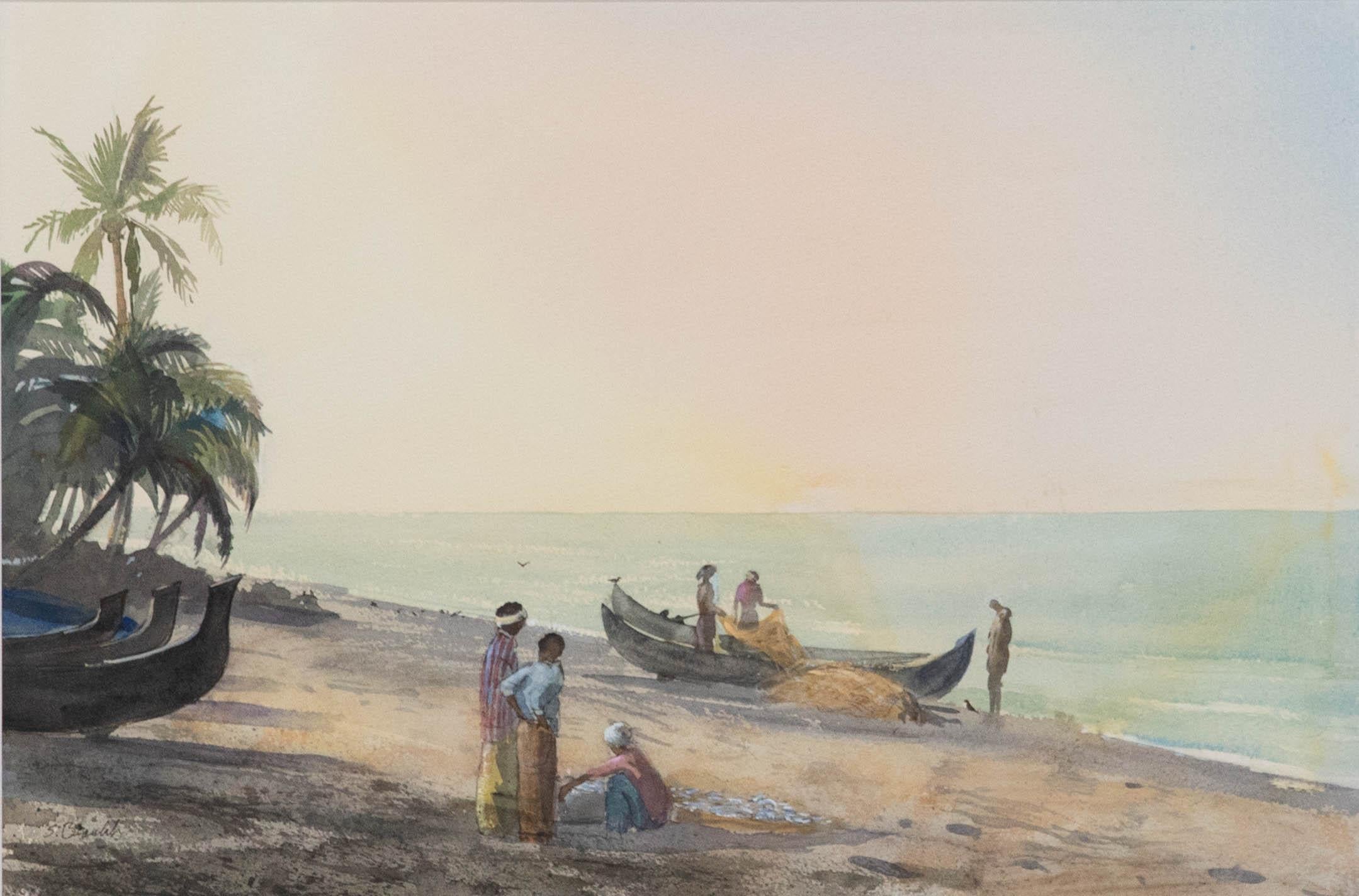 Susan Beaulah (b.1943) - 20th Century Watercolour, At Peace - Art by Unknown