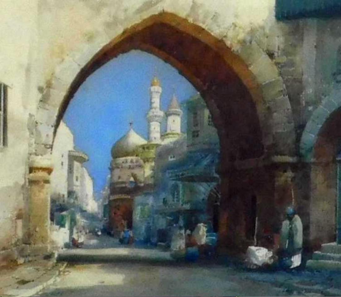 Aquarell des britischen Künstlers Noel Leaver (1889-1951).
Schönes orientalisches Motiv in ausgezeichnetem Zustand - gerahmt.
Maße: 11
