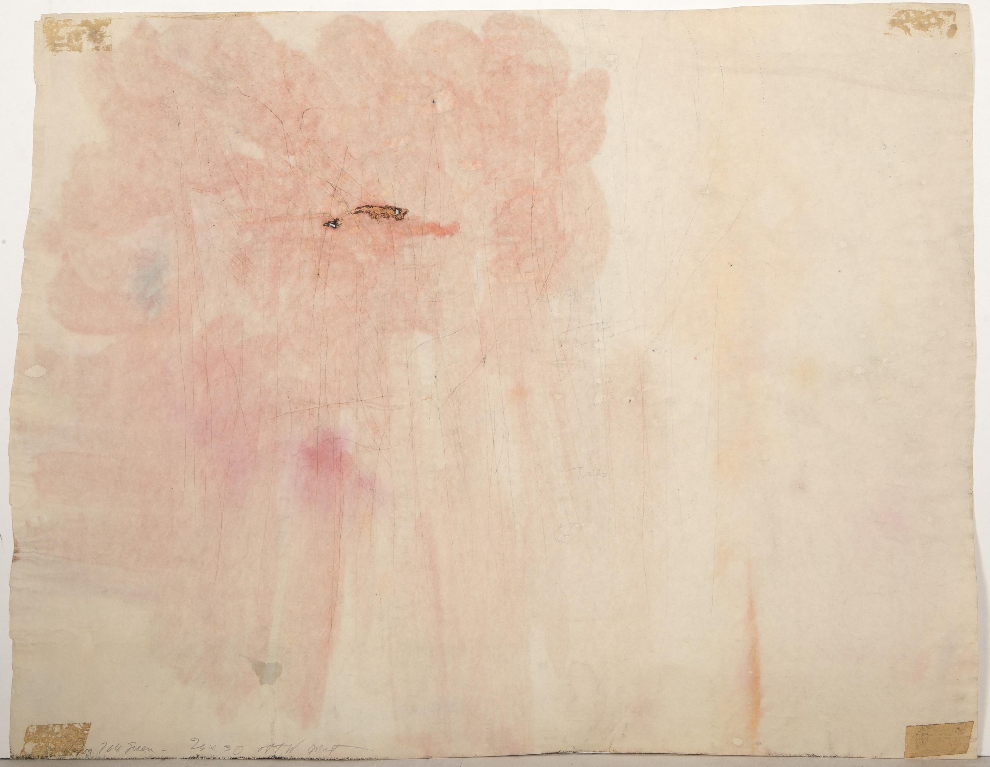 Trees, Abstrakt-expressionistische Gouache auf Papier von Robert Andrew Parker im Angebot 3