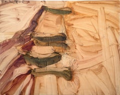 In Arizona, Abstract Expressionist Gouahce on paper by Robert Andrew Parker