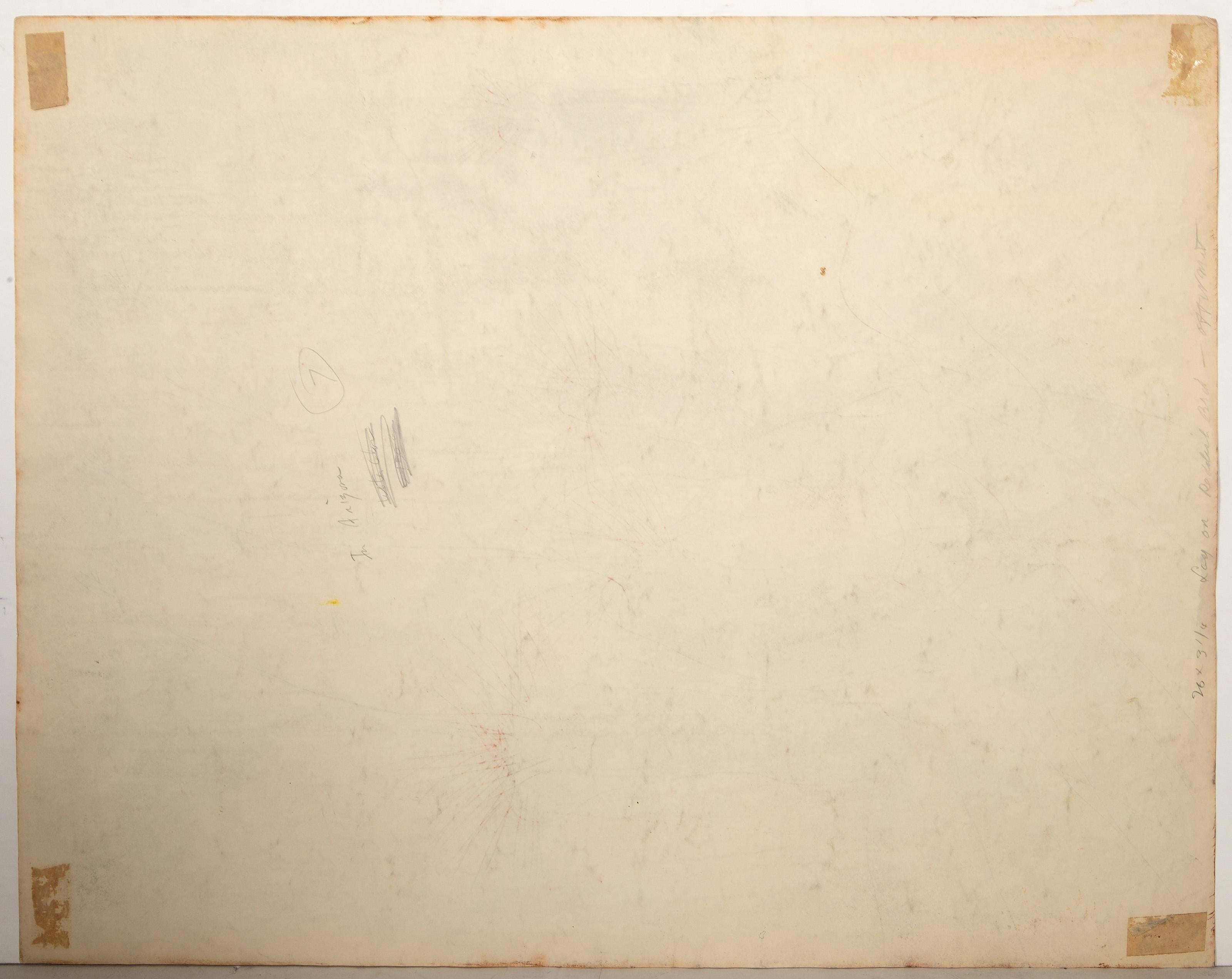 In Arizona, Abstract Expressionist Gouahce on paper by Robert Andrew Parker For Sale 3