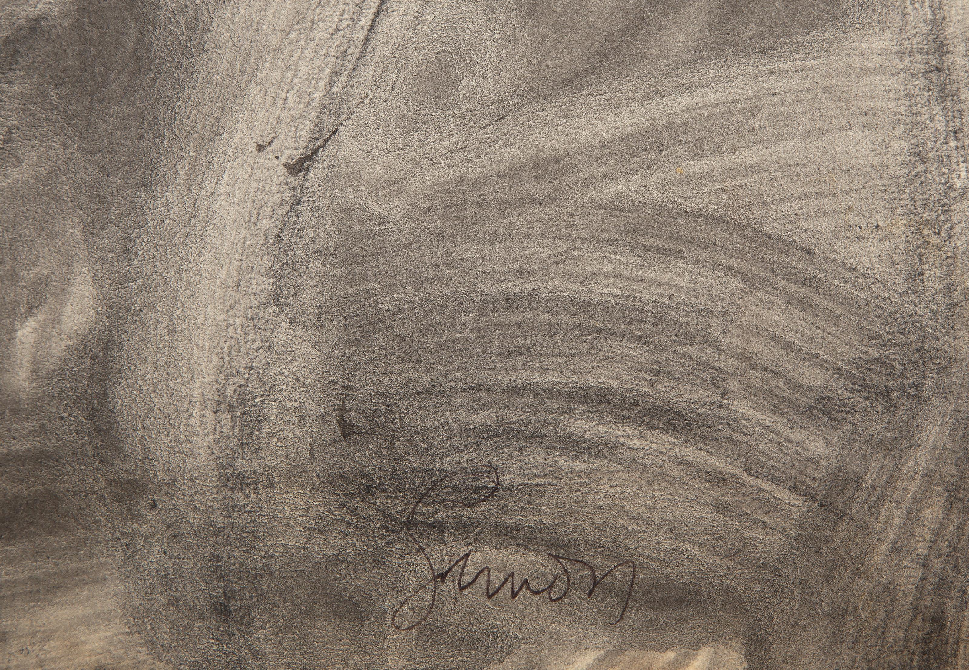 Mère et enfant, gouache et graphite moderne sur papier de Sidney Simon en vente 2