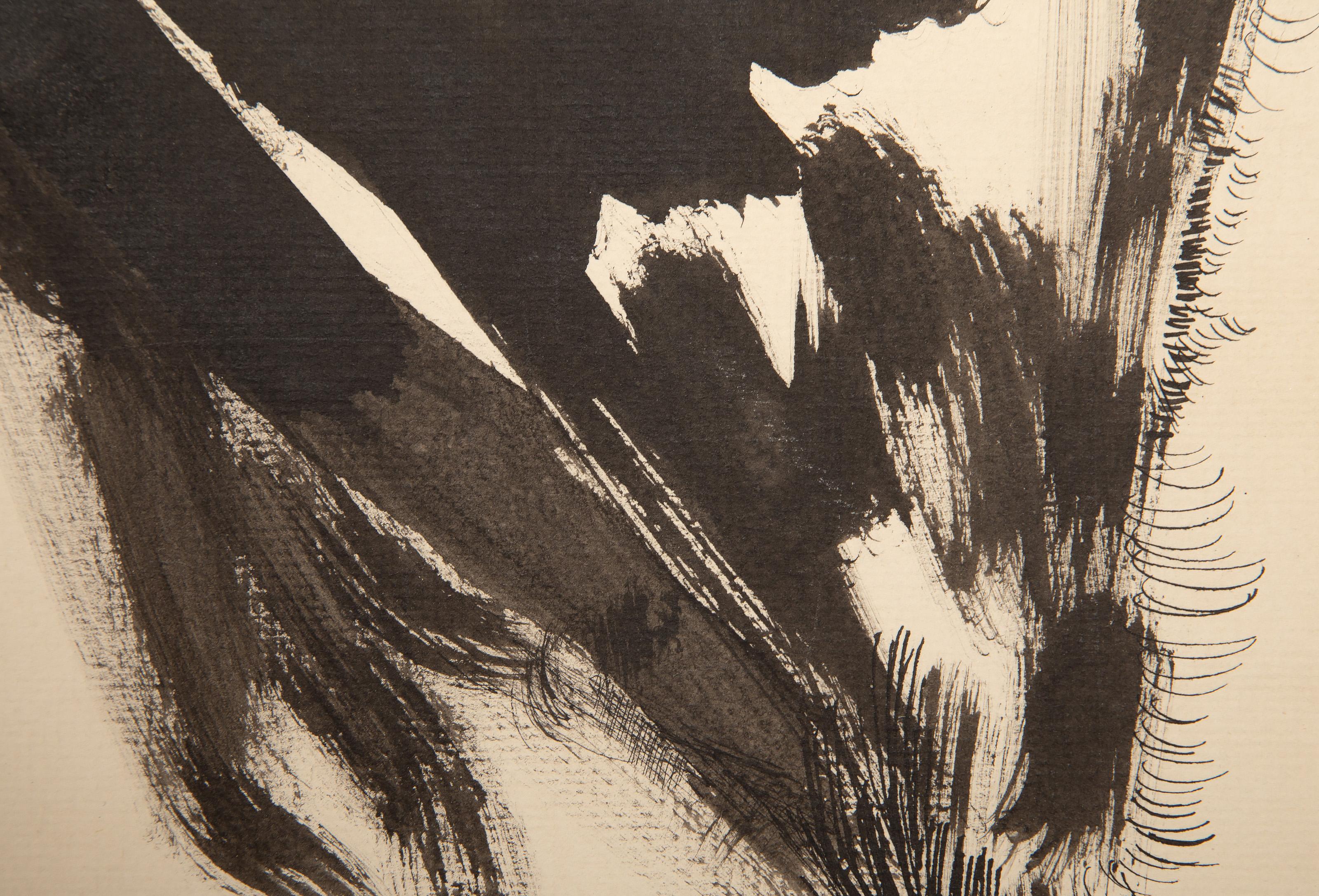Vulture, Surrealistisches Aquarell und Tinte von Aubrey Schwartz im Angebot 2