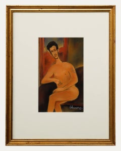 Urbanovicz - 20th Century Pastel, Male Nude