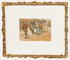 Henry Towneley Green RI (1836-1899) - Framed Watercolour, The Chaperone