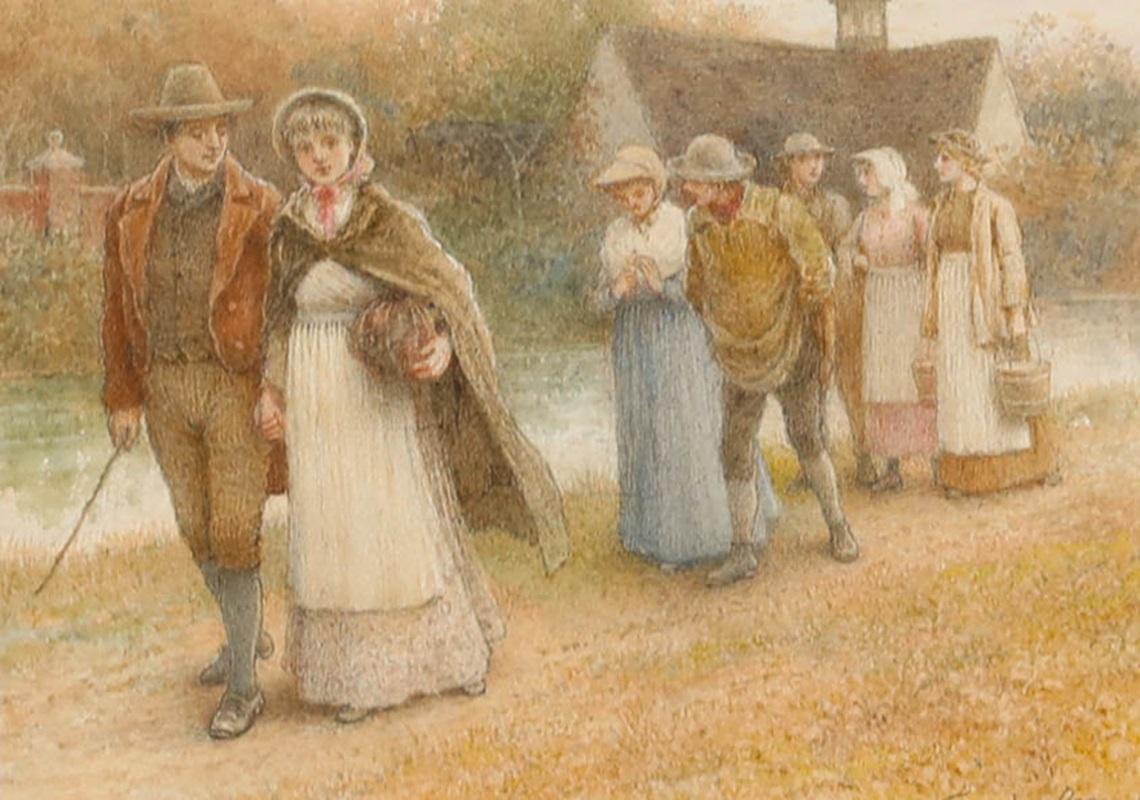 Henry Towneley Green RI (1836-1899) - Aquarelle encadrée, The Chaperone - Art de Unknown