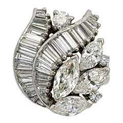 3.20CT Diamond Platinum Vintage Ring 3.20CT