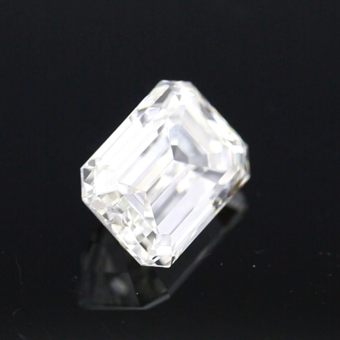 Diamante natural talla esmeralda de 3,20ct - Certificado GIA Moderno en venta