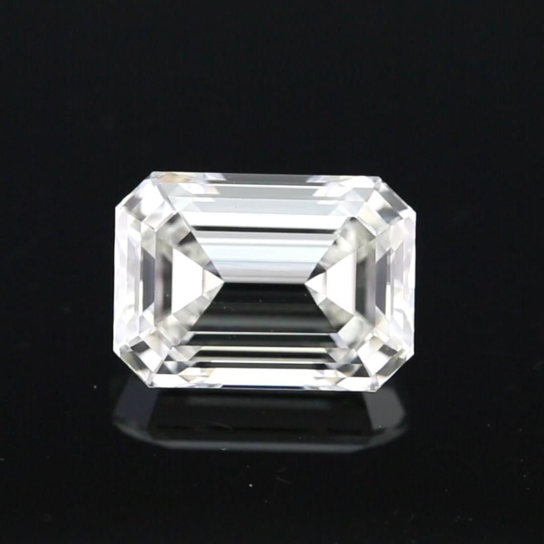 Diamante natural talla esmeralda de 3,20ct - Certificado GIA en Nuevo estado para la venta en Ramat Gan, IL
