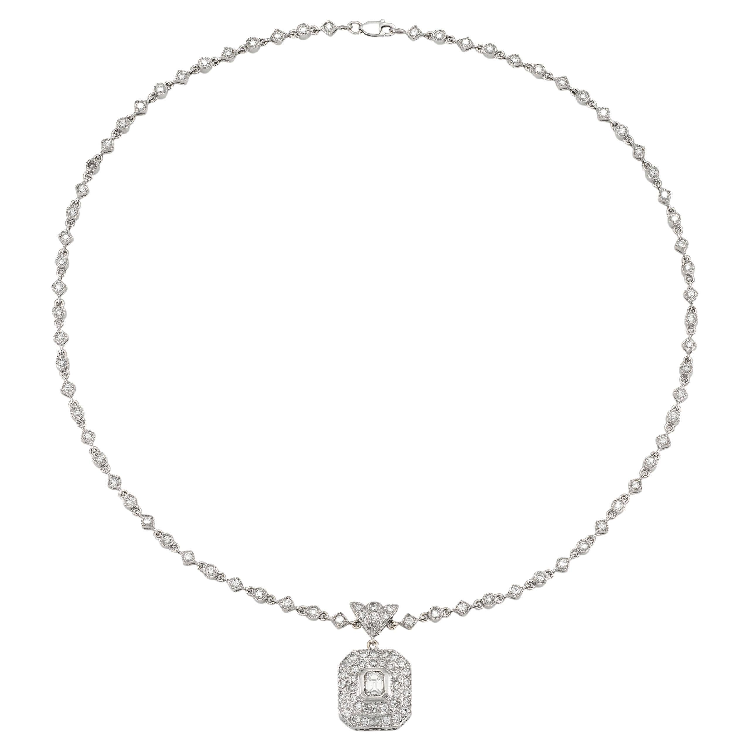 Collar Colgante de Diamantes de 3,21 Quilates
