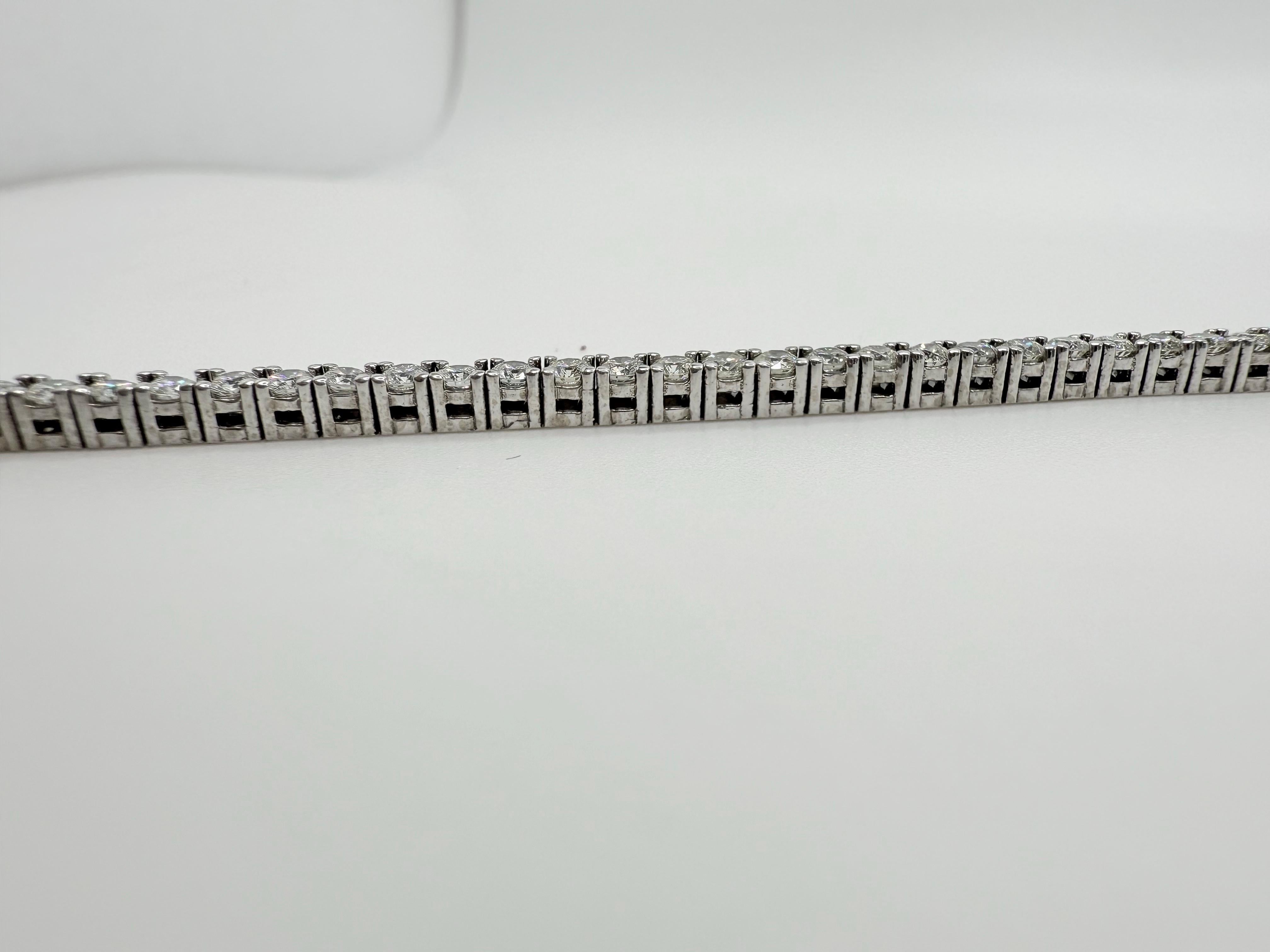 Pulsera de tenis con diamantes de 3.21 quilates en Nuevo estado para la venta en Los Angeles, CA