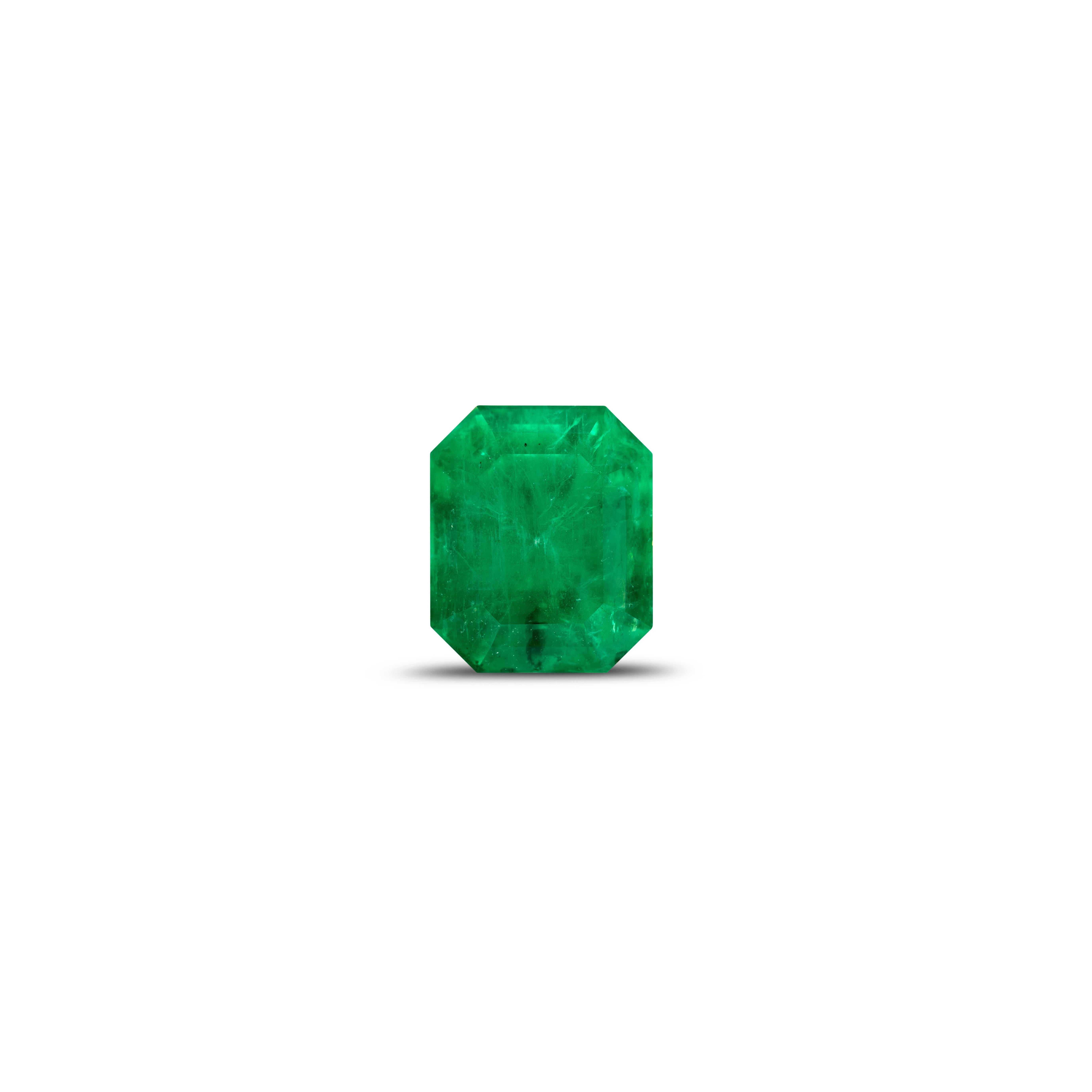 3.21 quilates Esmeralda verde Swat certificada por el GIA - Gema suelta Esmeralda natural Corte octogonal en venta