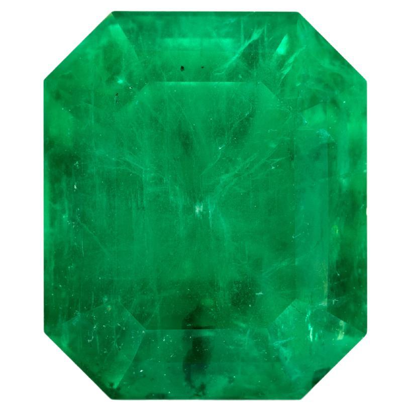 3.21 carati GIA Certified Swat Green Emerald - Gemma naturale di smeraldo sfusa