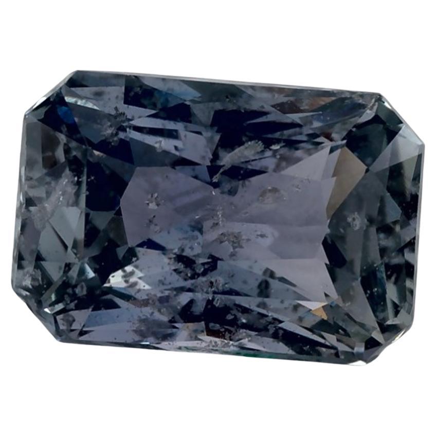 3.21 Ct Blue Sapphire Octagon Cut Loose Gemstone
