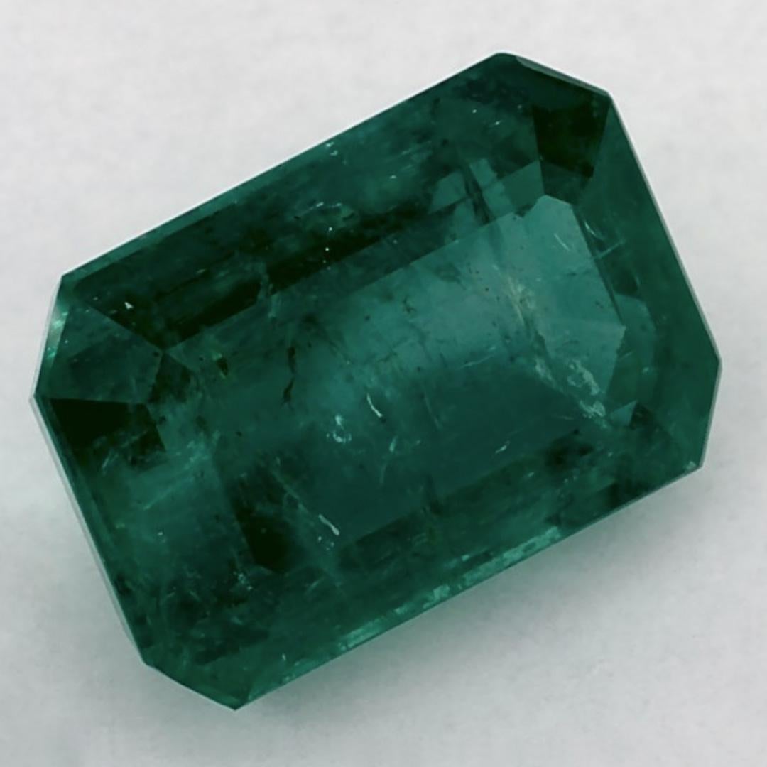 3.21 Ct Smaragd Oktagon-Schliff Loser Edelstein (Achteckschliff) im Angebot