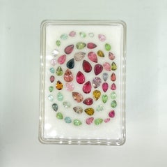 32.10 Carats Multiple Colors Tourmaline Pear Cut Stone Natural Fine Gemstones