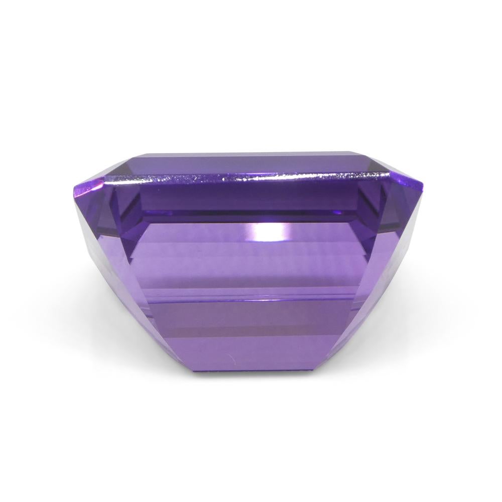 32.19ct Emerald Cut Purple Amethyst from Uruguay For Sale 5