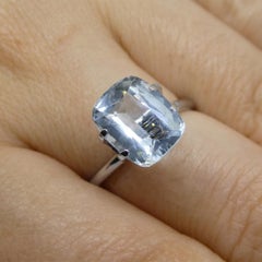 3.21ct Cushion Blue Aquamarine from Brazil