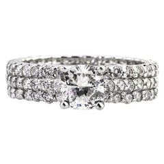 3.21ct Cushion Cut Diamond Engagement Ring