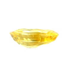 3.22ct Oval Yellow Sapphire by Sarosi Collector Gemstone