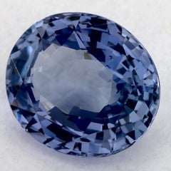 3.22 Ct Blue Sapphire Oval Loose Gemstone