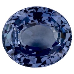 3.22 Ct Blue Sapphire Oval Loose Gemstone