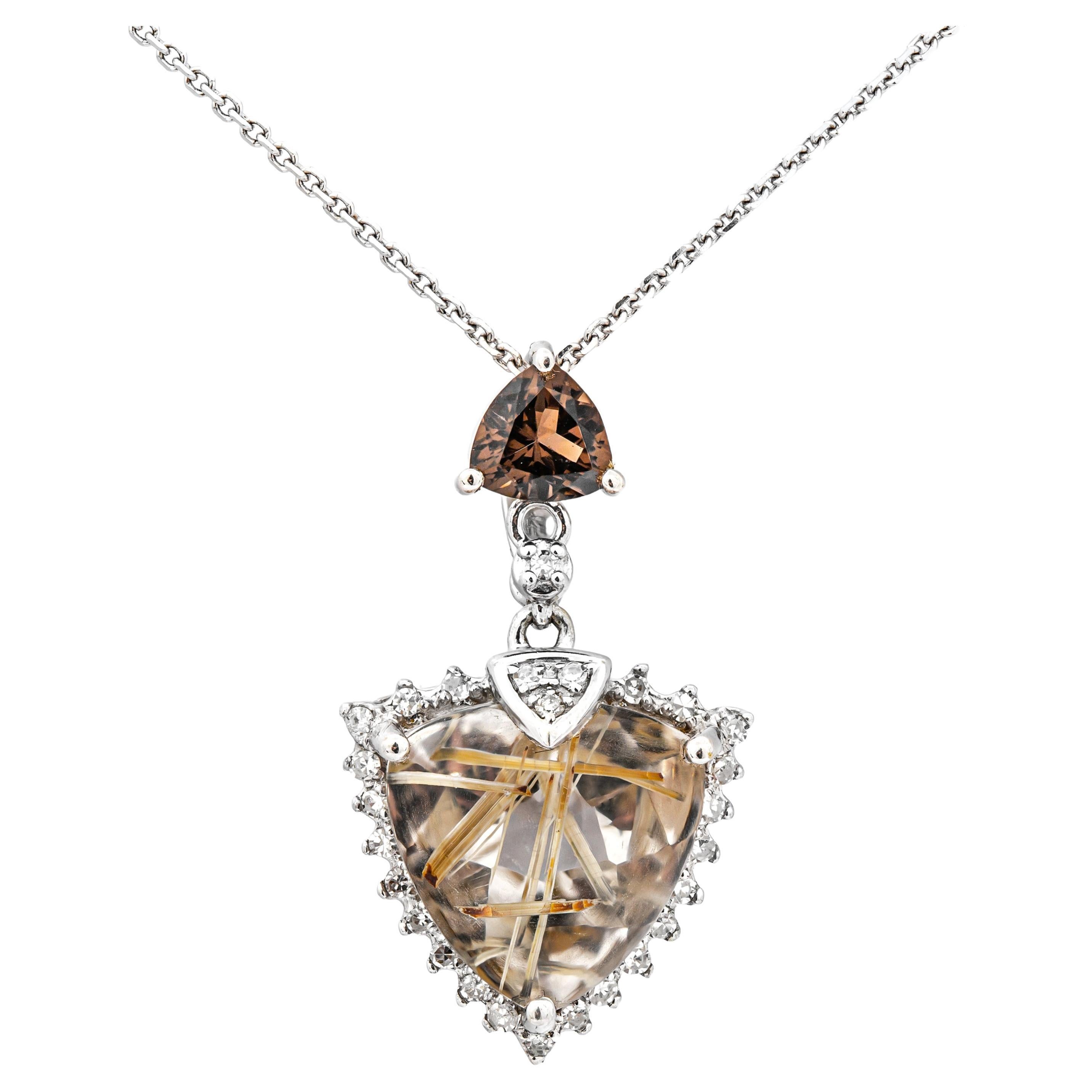 Natural Smoky Quartz Pendant 