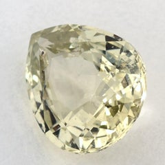 3.22 carati di zaffiro giallo a forma di pera sciolto