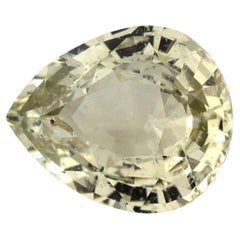 3.22 carati di zaffiro giallo a forma di pera sciolto