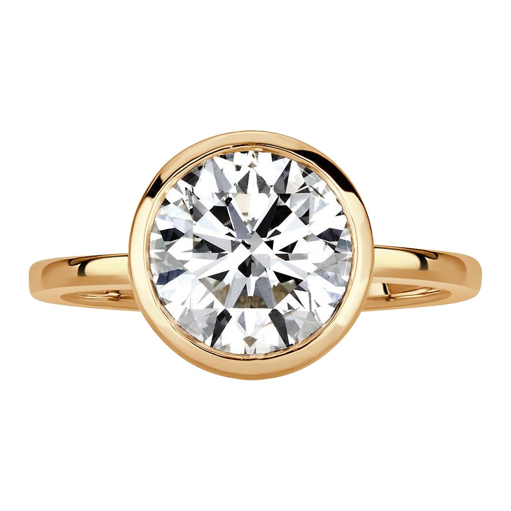 3.22ct Round Brilliant Cut Diamond Engagement Ring
