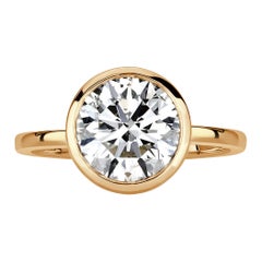 3.22ct Round Brilliant Cut Diamond Engagement Ring