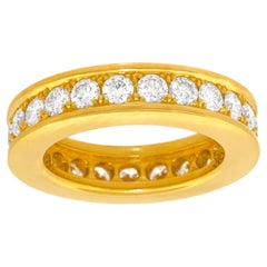 3.22cttw Diamond Eternity Band 18k Yellow Gold Size 8
