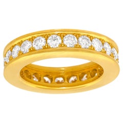 3.22cttw Diamond Eternity Band 18k Yellow Gold Size 8