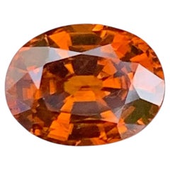 3.23 carats Loose Yellowish Zircon Stone Oval Cut Natural Pakistani Gemstone