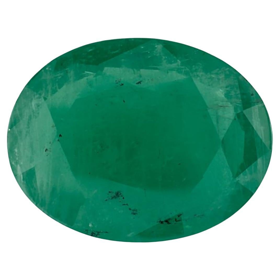3.23 Ct Emerald Oval Loose Gemstone (pierre précieuse en vrac)