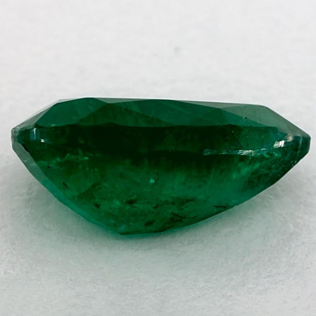 3.23 Ct Emerald Pear Loose Gemstone (pierre précieuse en vrac) Neuf - En vente à Fort Lee, NJ