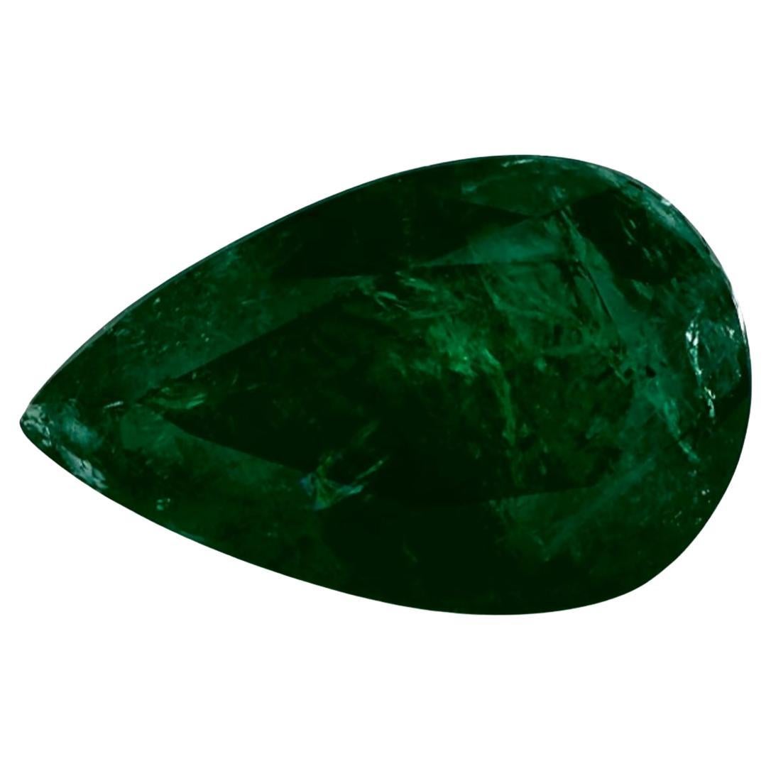 3.23 Ct Emerald Pear Loose Gemstone (pierre précieuse en vrac) en vente