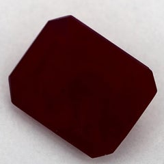 3.23 Ct Ruby Octagon Cut Loose Gemstone