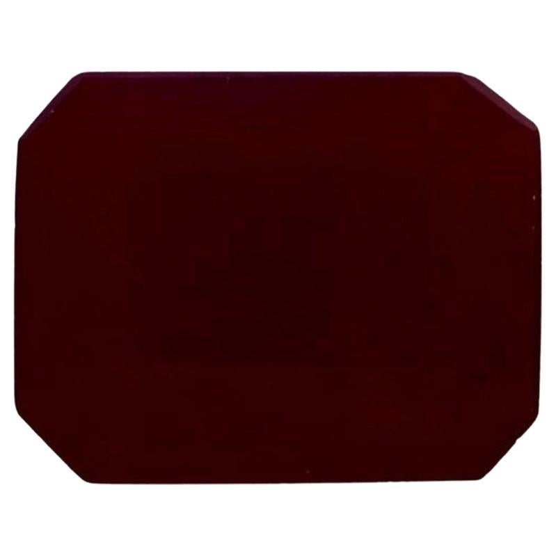 3.23 Ct Ruby Octagon Cut Loose Gemstone For Sale