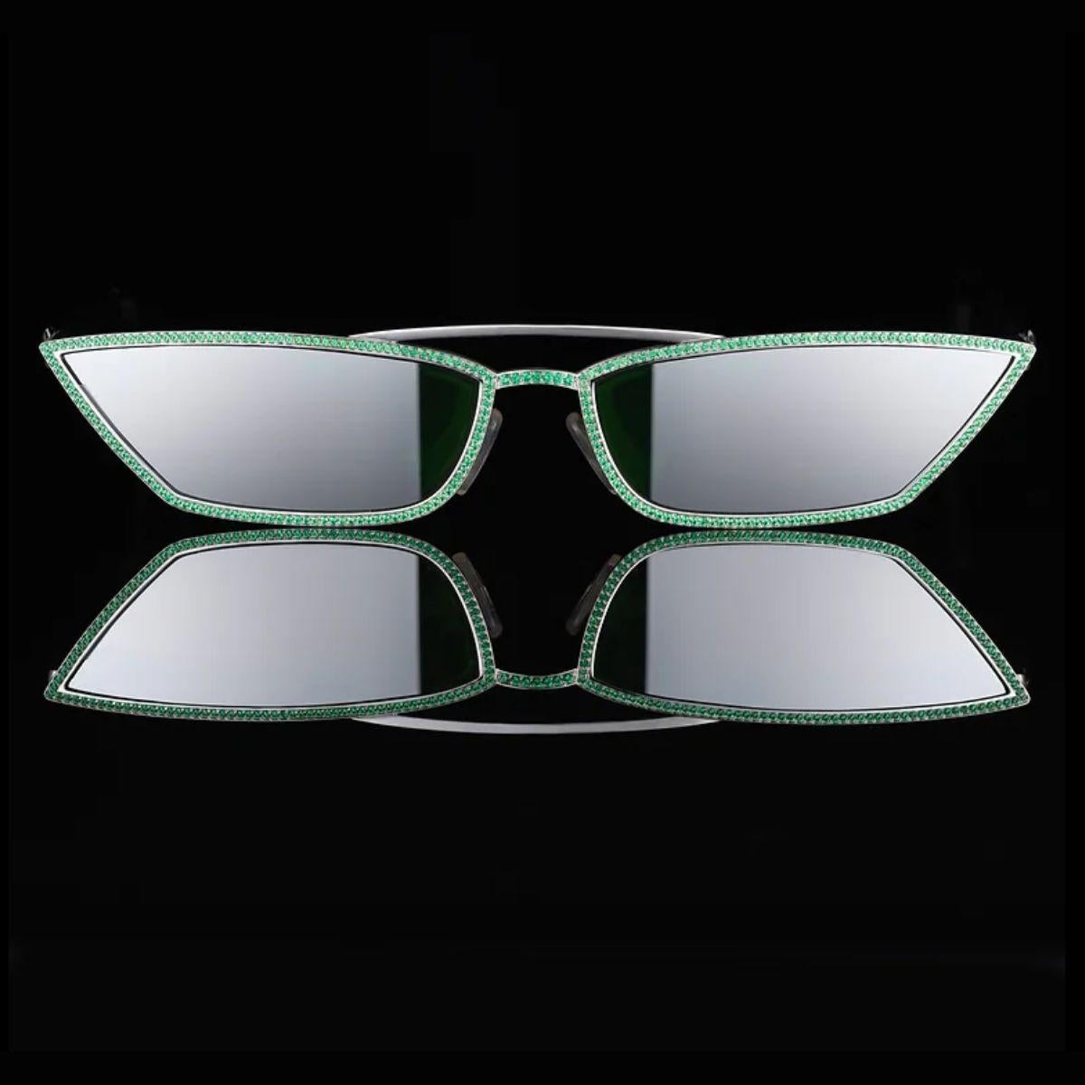 gucci leaf motif sunglasses
