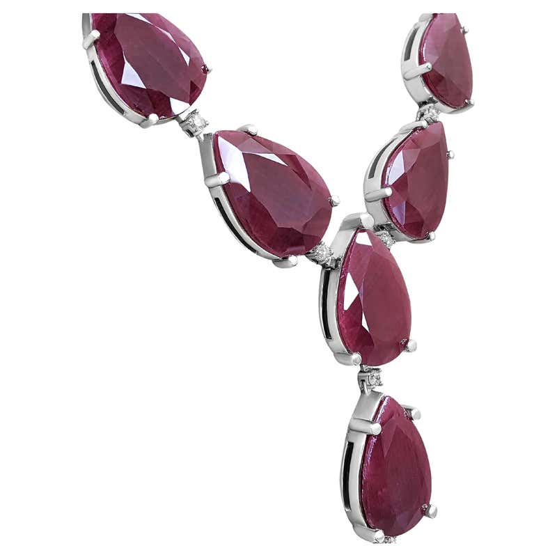 Antique Ruby Chain Necklaces - 390 For Sale at 1stDibs | ruby chain