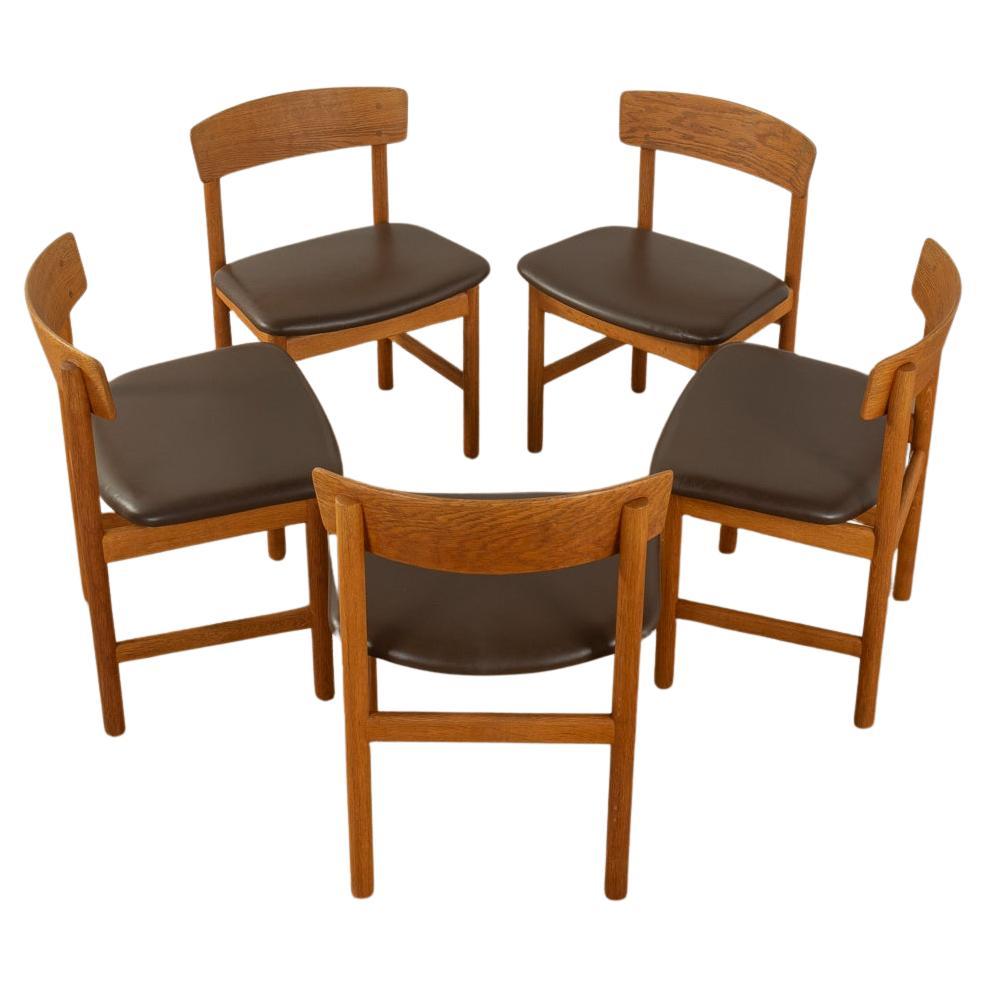 3236 Dining Chairs by Børge Mogensen for Karl Andersson & Söner For Sale