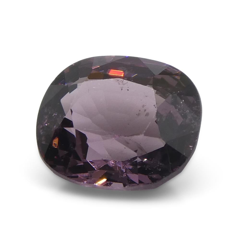 Spinello rosa rettangolare a cuscino di 3.23ct dalla Birmania in vendita 2