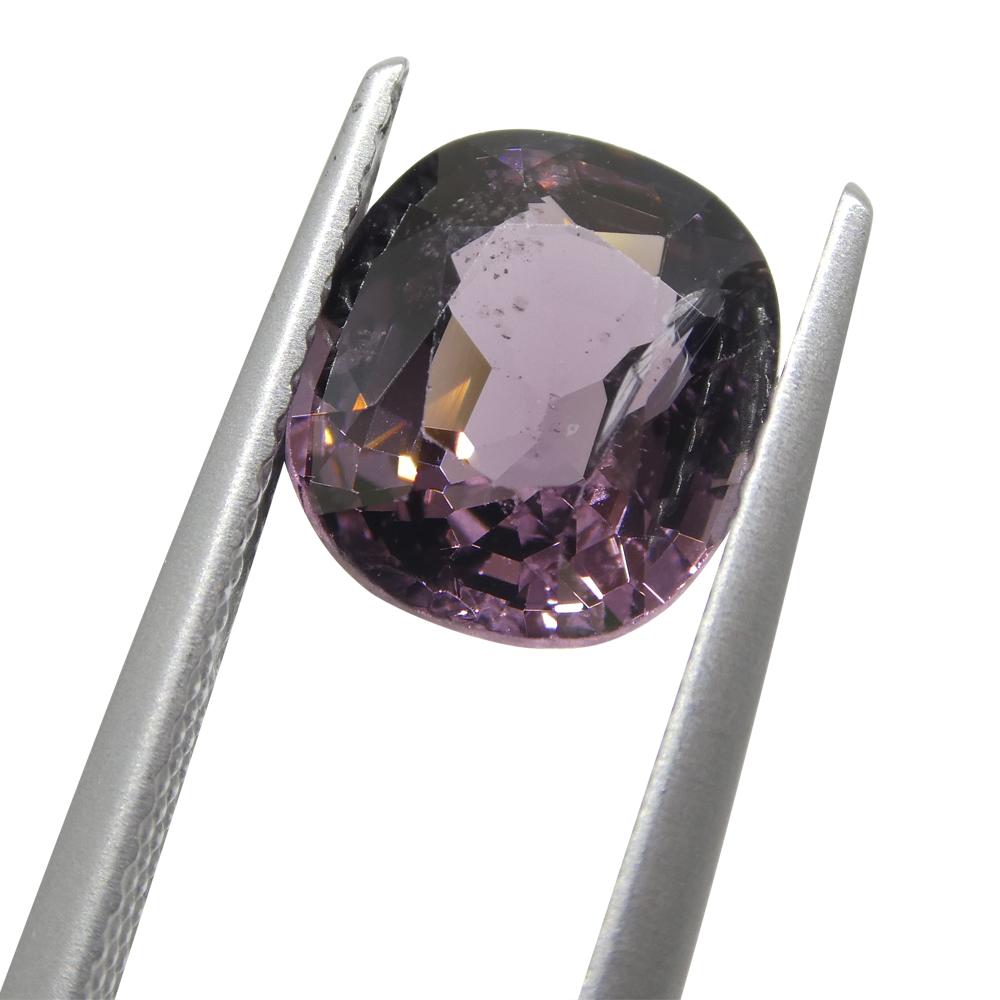Spinello rosa rettangolare a cuscino di 3.23ct dalla Birmania in vendita 5