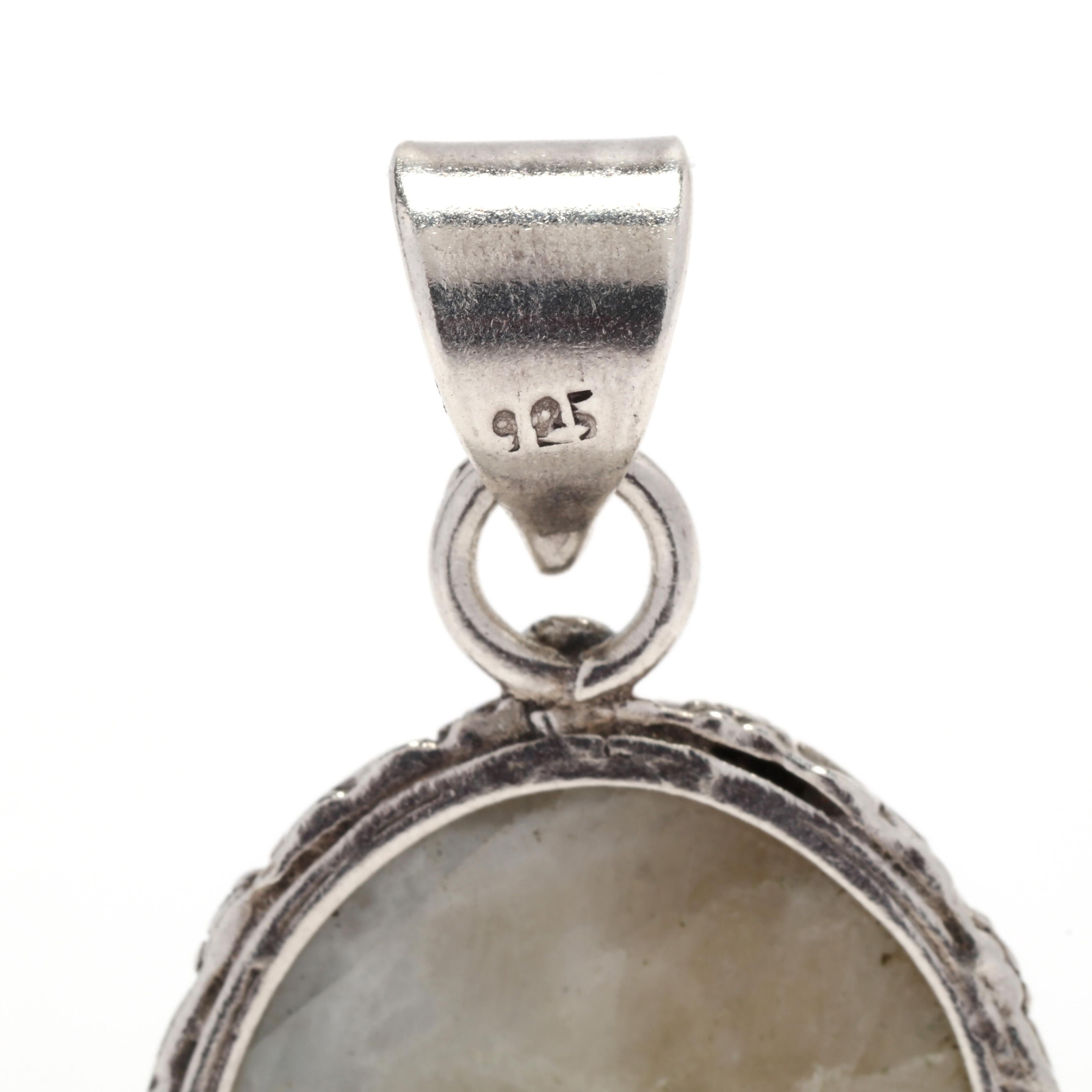 large moonstone pendant